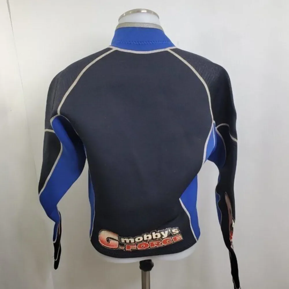 Mobbys H20‎ Body Works Wet Suit Top M G Force Blue